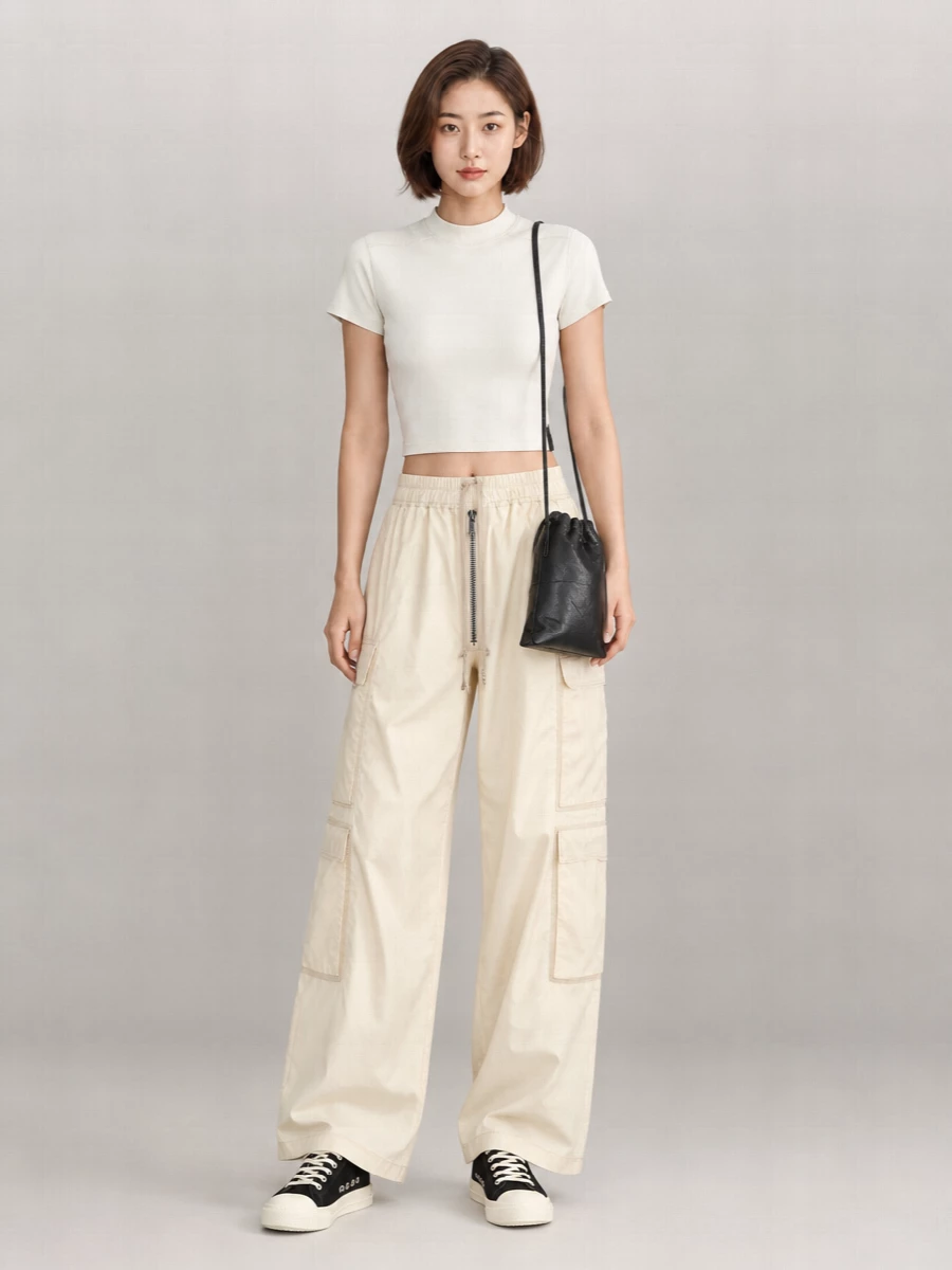 Rick Owens Drkshdw Cropped Cotton Short-Sleeve T-Shirt