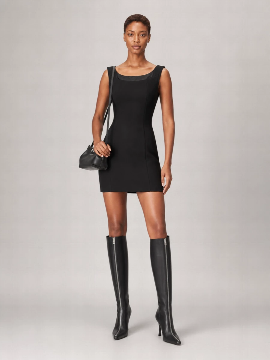 Alexander Wang Leather Knee-High Heeled Boots