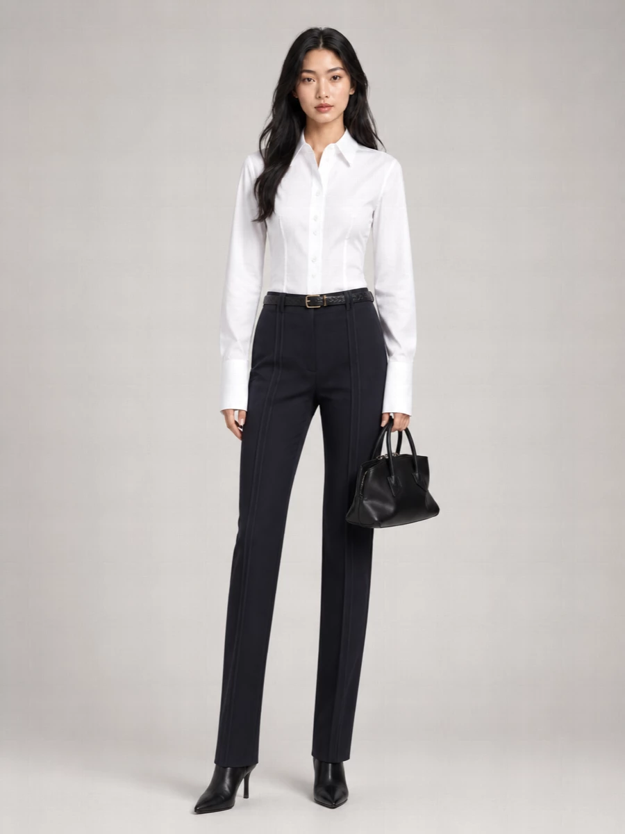The Attico Virgin Wool Tailored Trousers