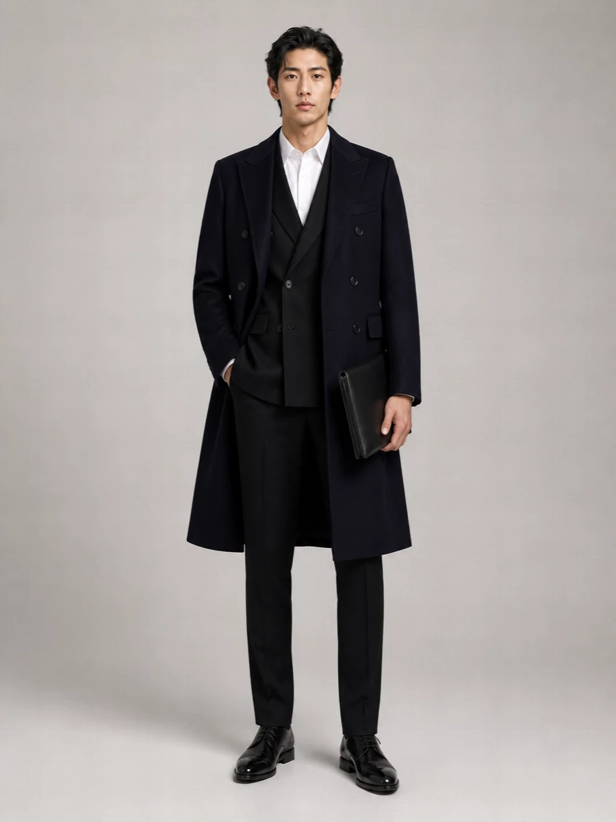 Dolce&Gabbana Virgin Wool Double-Breasted Coat