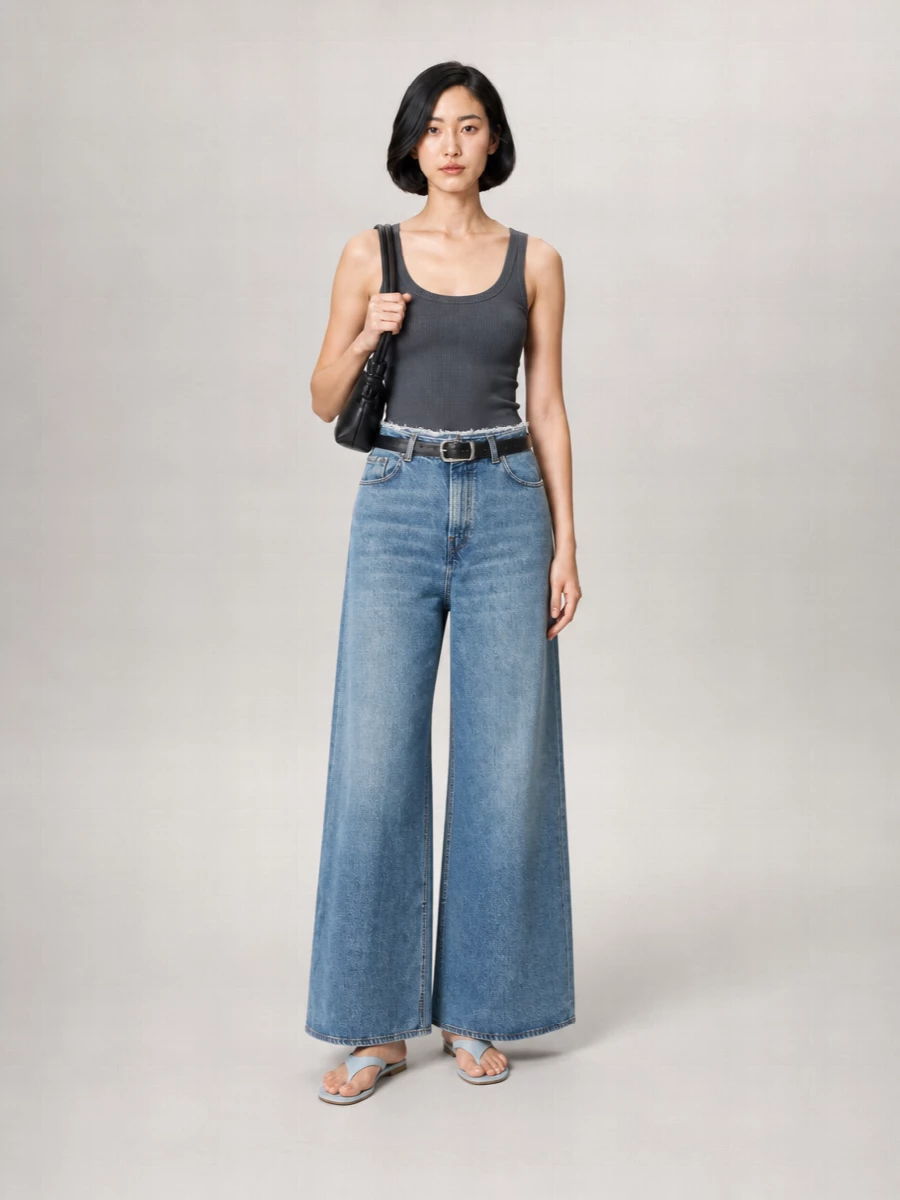Haikure Denim Wide-Leg Jeans