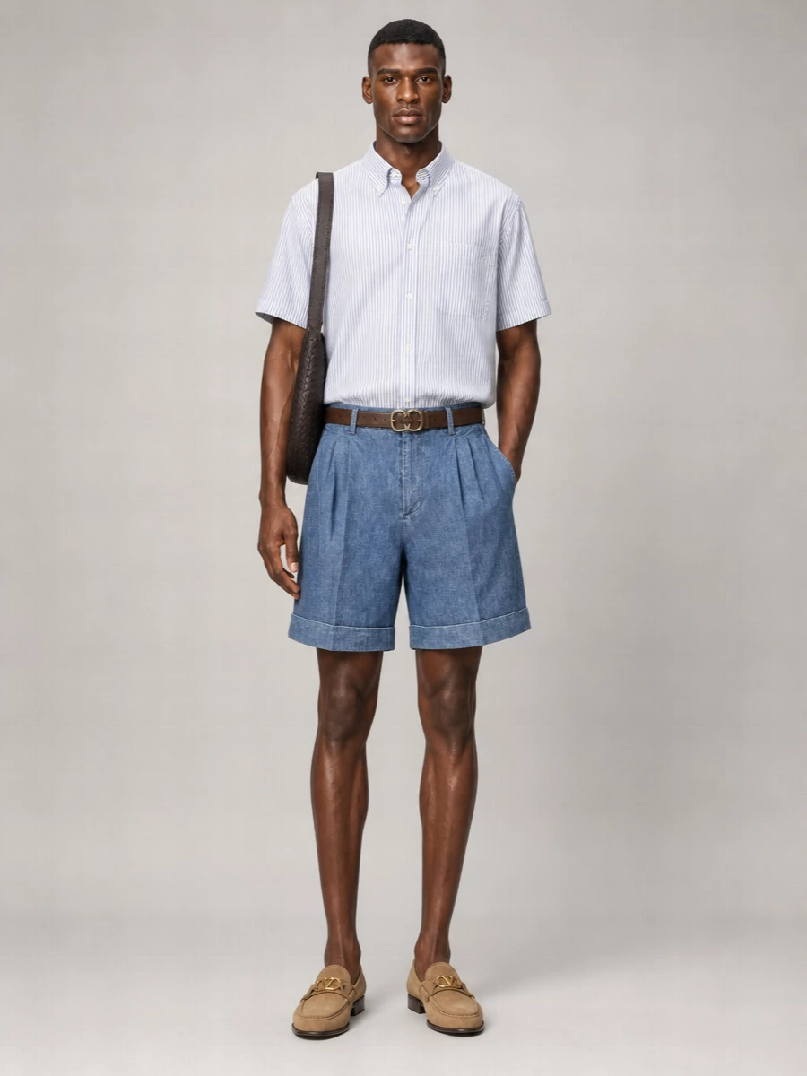 Valentino Garavani Denim Bermuda Shorts