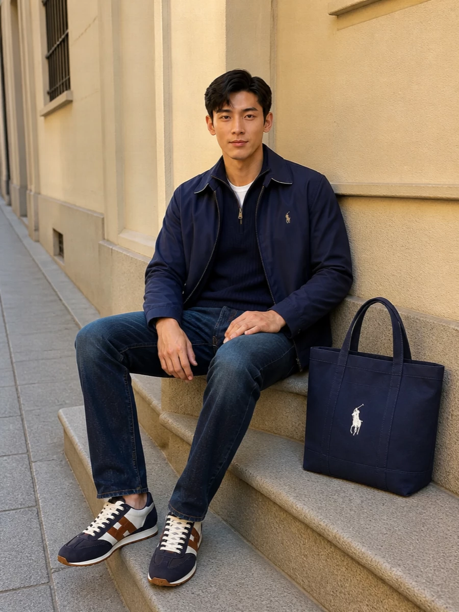 Polo ralph lauren harrington jeans hogan sneakers