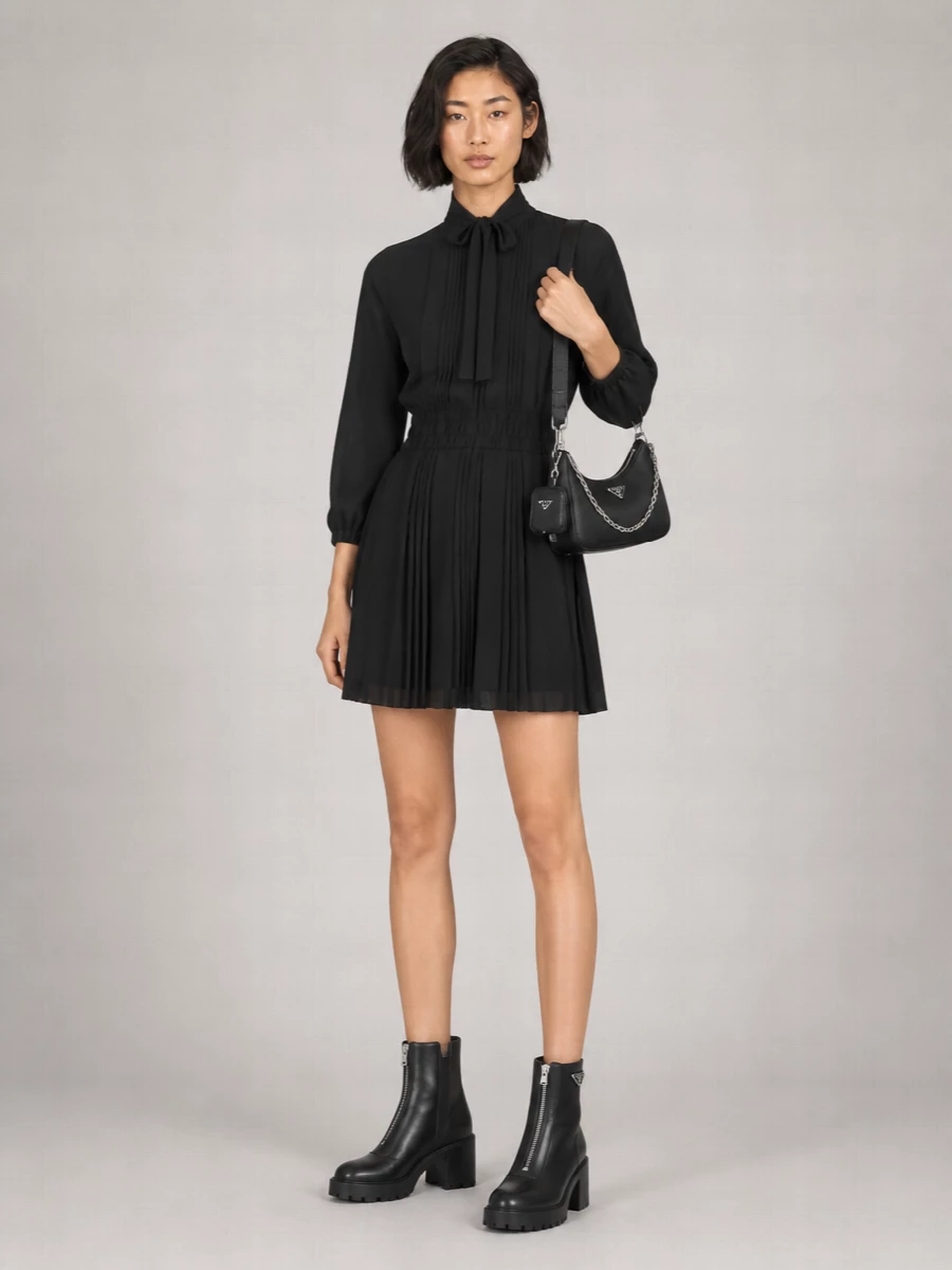Prada Leather Ankle Boots