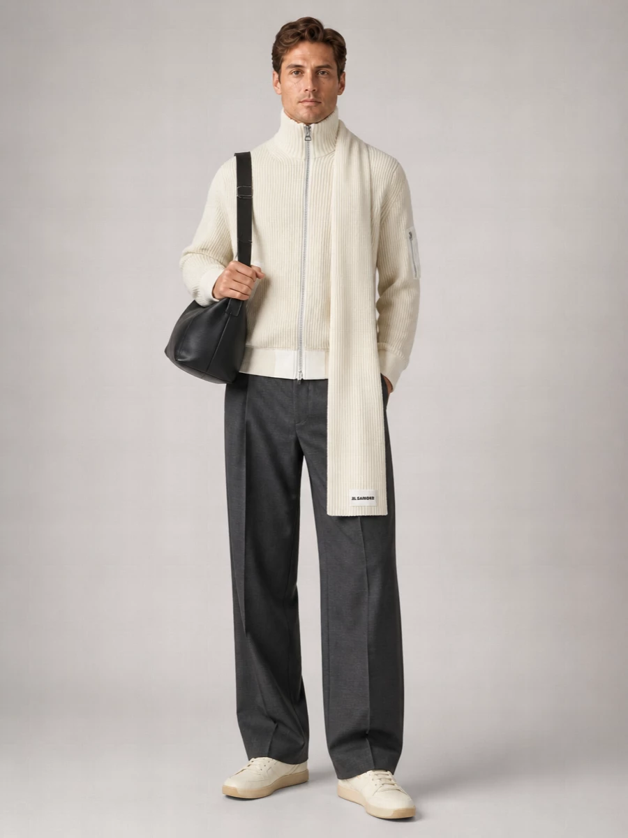 Sacai Wool Crewneck Jumper