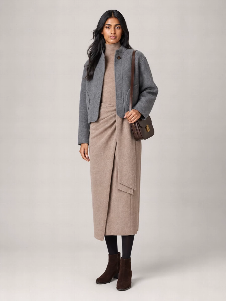 Soeur Wool Fitted Jacket