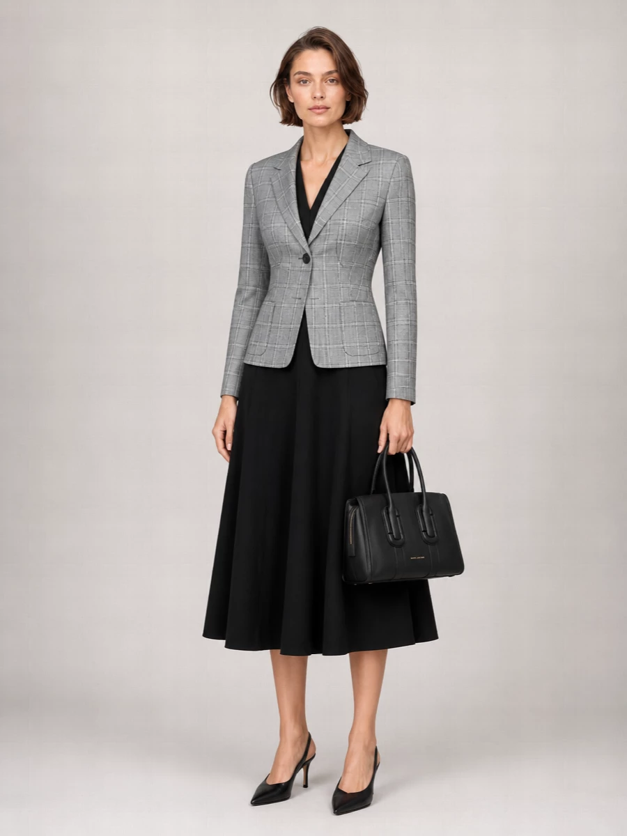 S Max Mara Single-Breasted Wool Blend Blazer