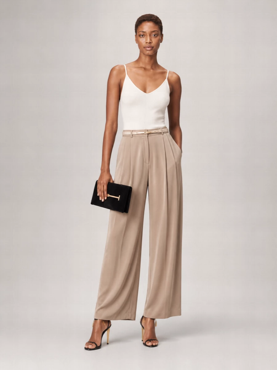 Tom Ford Silk Micro-Rib Racerback Tank Top