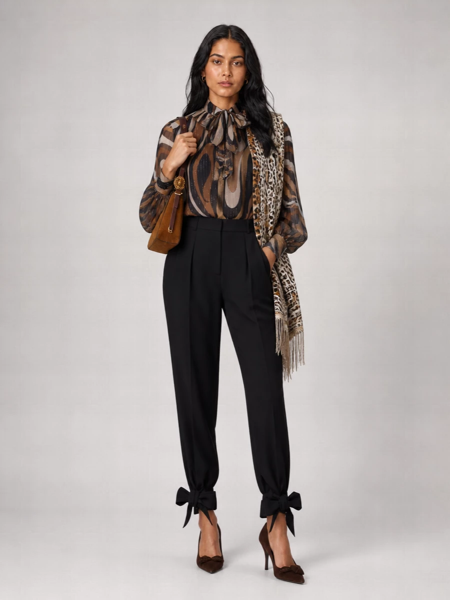 Etro Silk Fringed Triangular Scarf