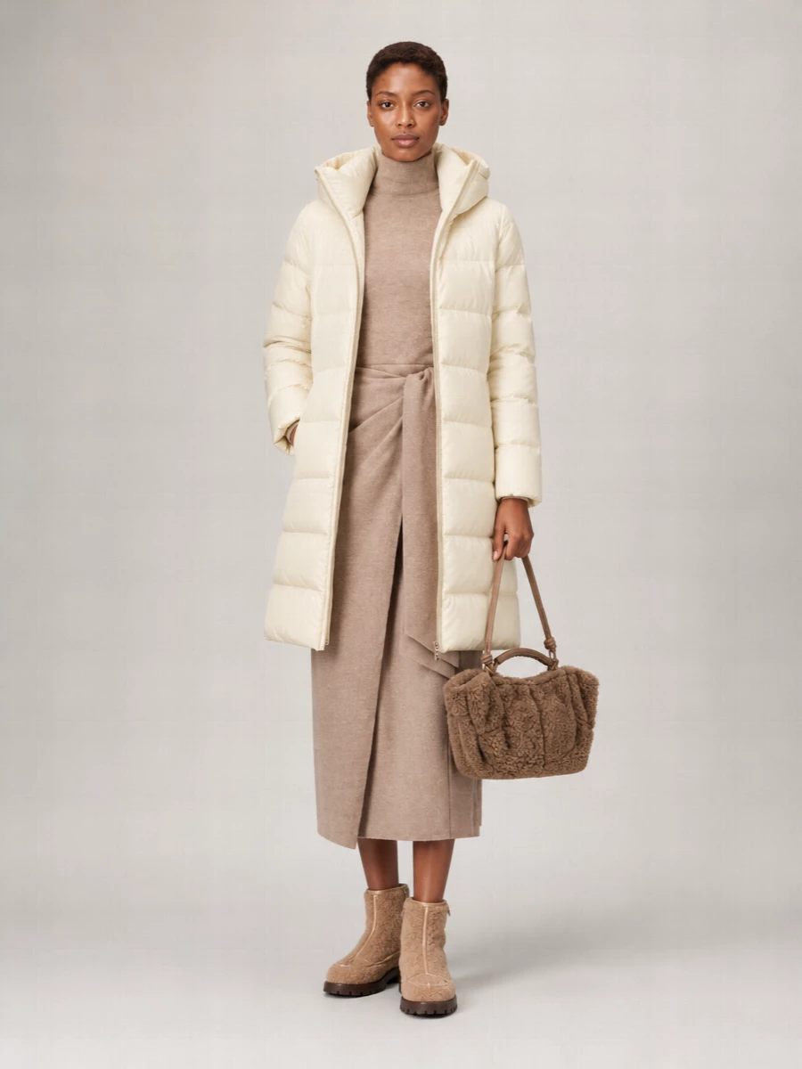Herno quilted long puffer coat
