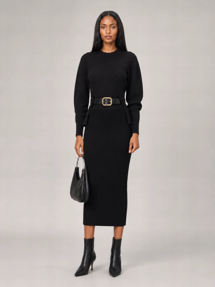 Alexander Mcqueen Ribbed Slim-Fit Wool-Blend Midi Pencil Skirt
