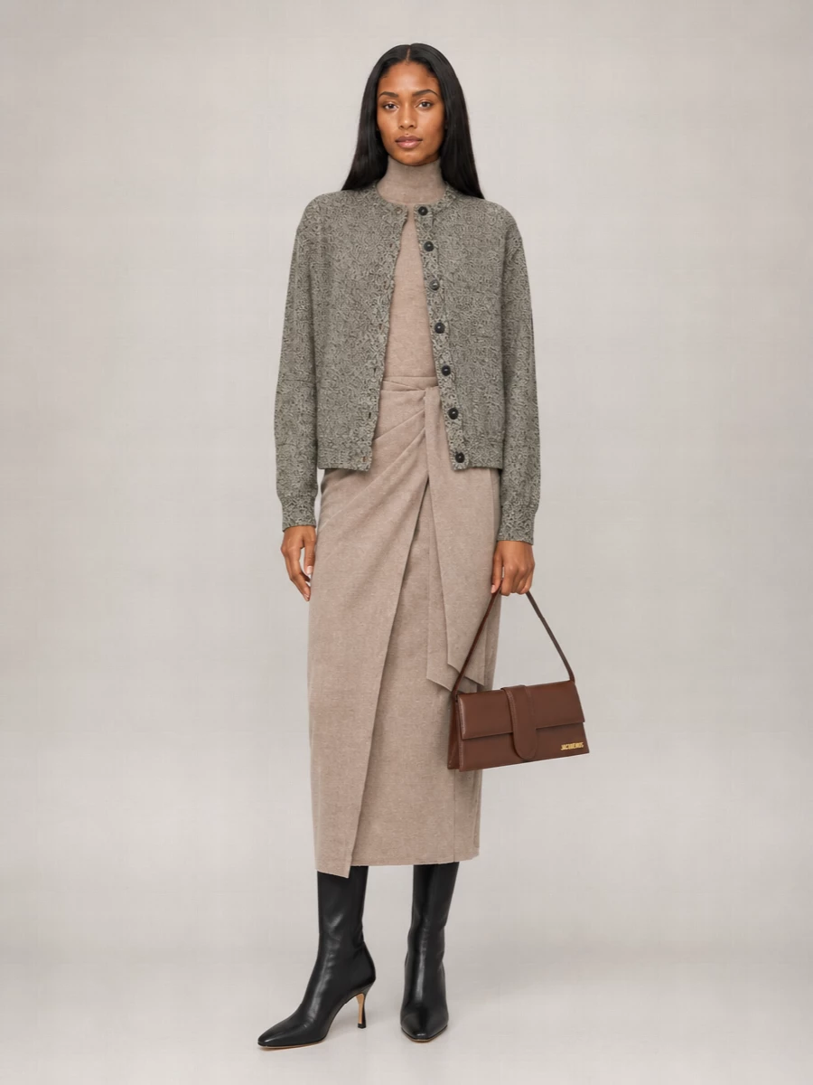 Jacquemus merino wool fitted cardigan