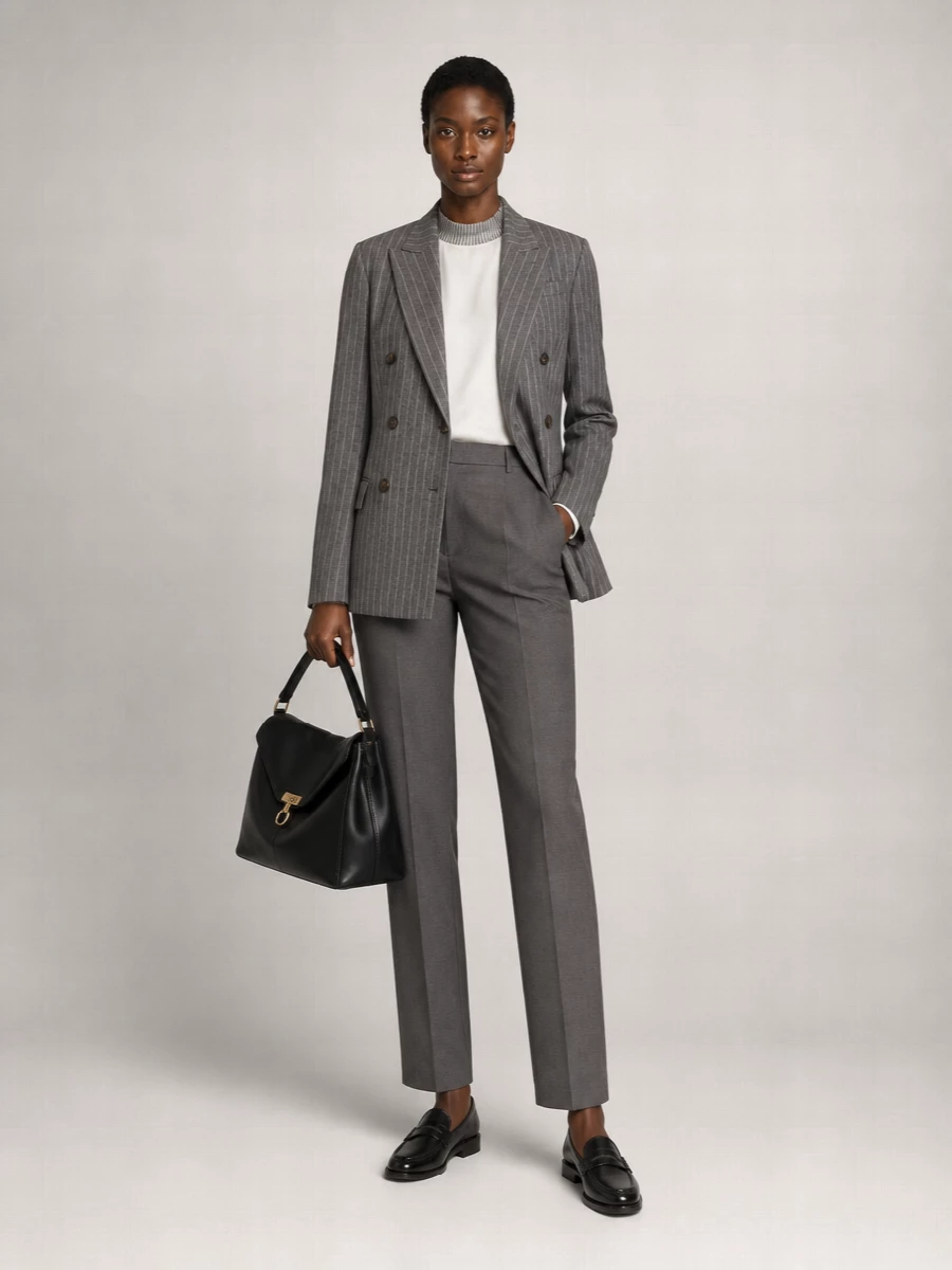 Brunello Cucinelli Embroidered Virgin Wool Double-Breasted Blazer