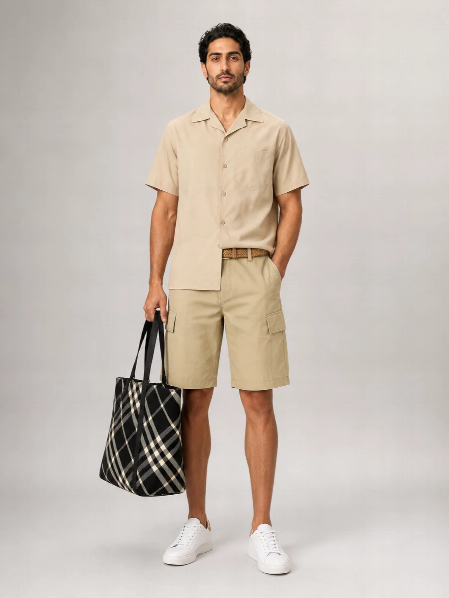 Burberry Nylon Cargo Shorts