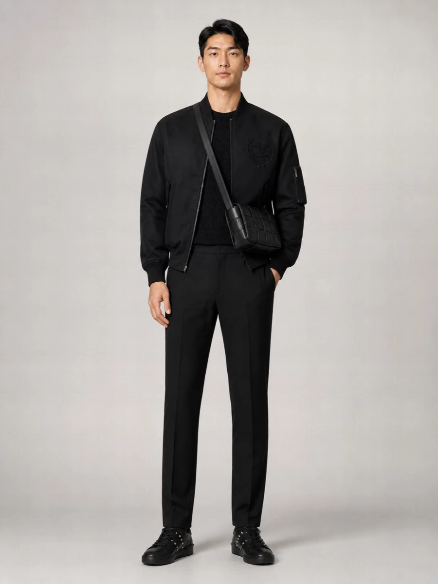 Valentino Garavani Nylon Bomber Jacket
