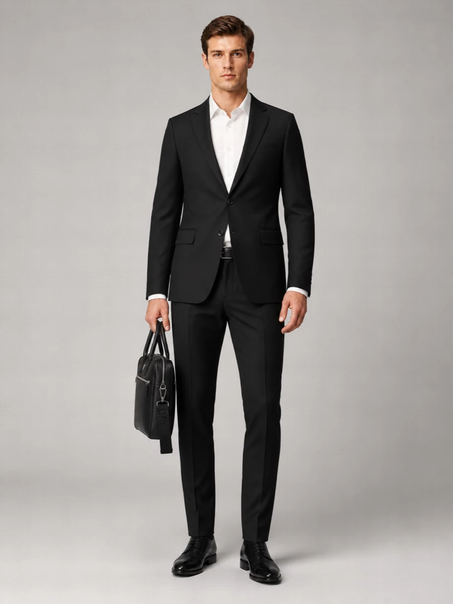 Boss Virgin Wool Tuxedo Jacket