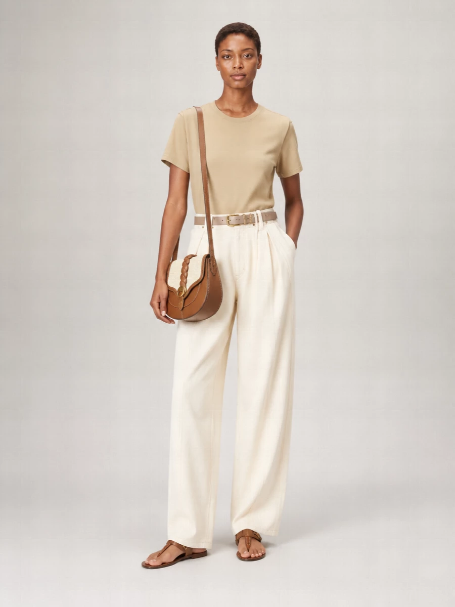 Isabel Marant Cotton Ribbed Crewneck Short-Sleeve T-Shirt