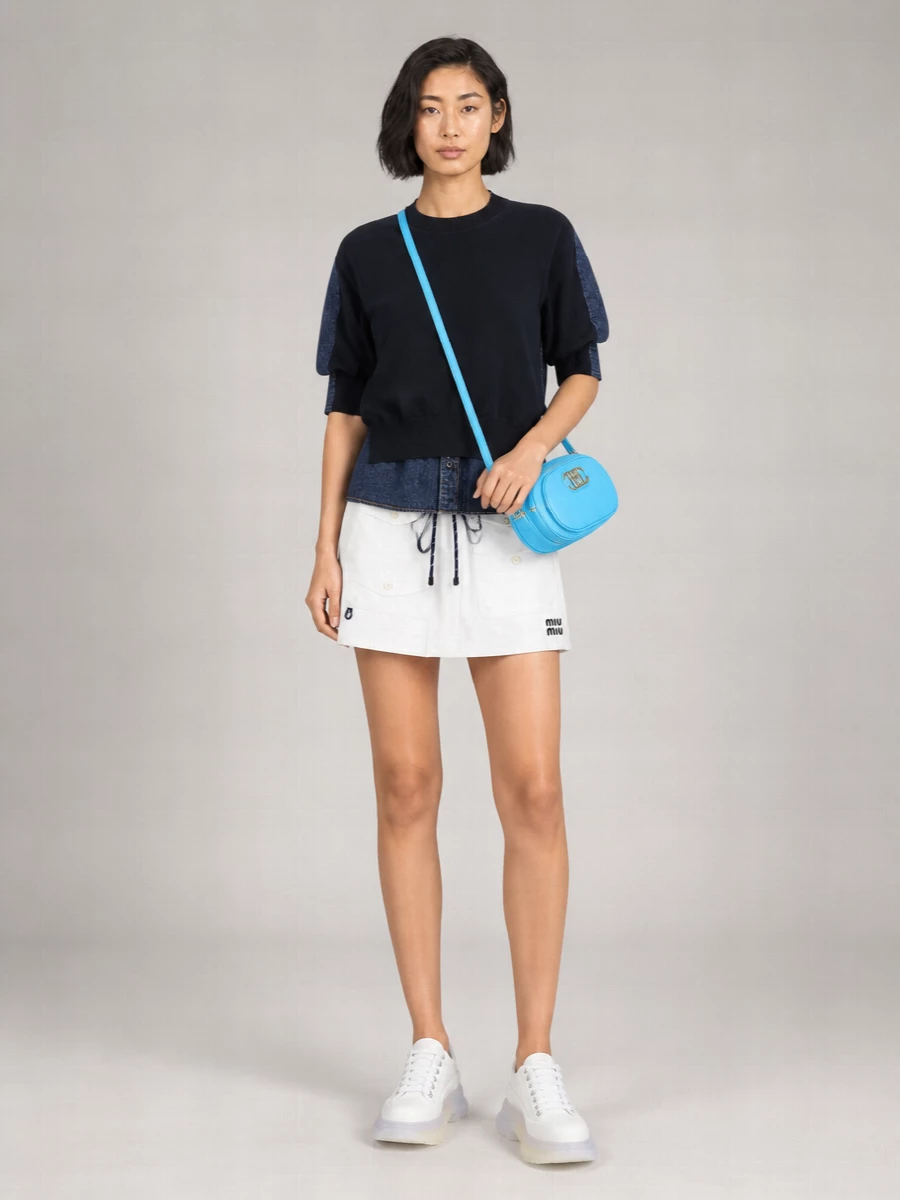 Mcm Mode Travia Leather Shoulder Bag