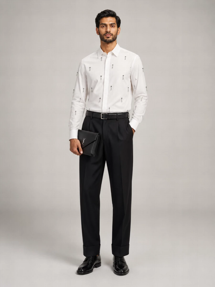 Stella Mccartney Crystal-Embellished Cotton Shirt