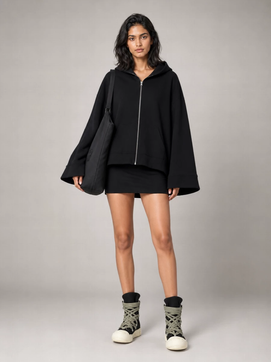 7 For All Mankind oversized zip hoodie