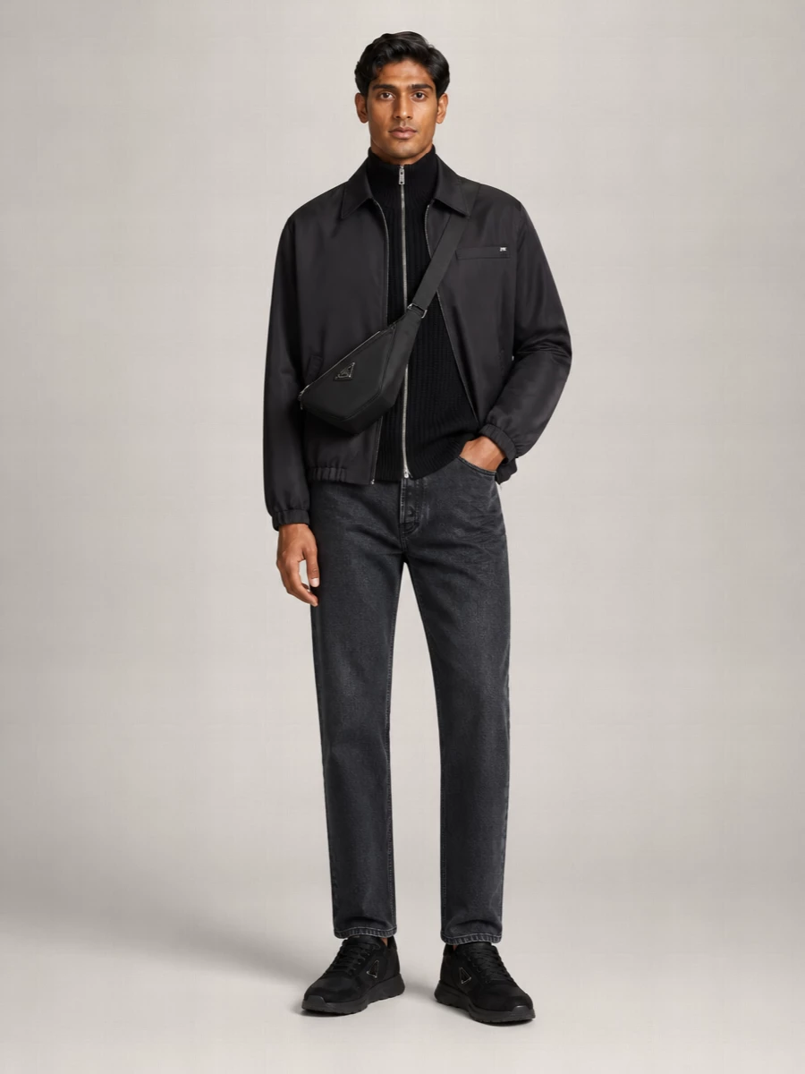 Prada Mohair Virgin Wool Single-Breasted Coat