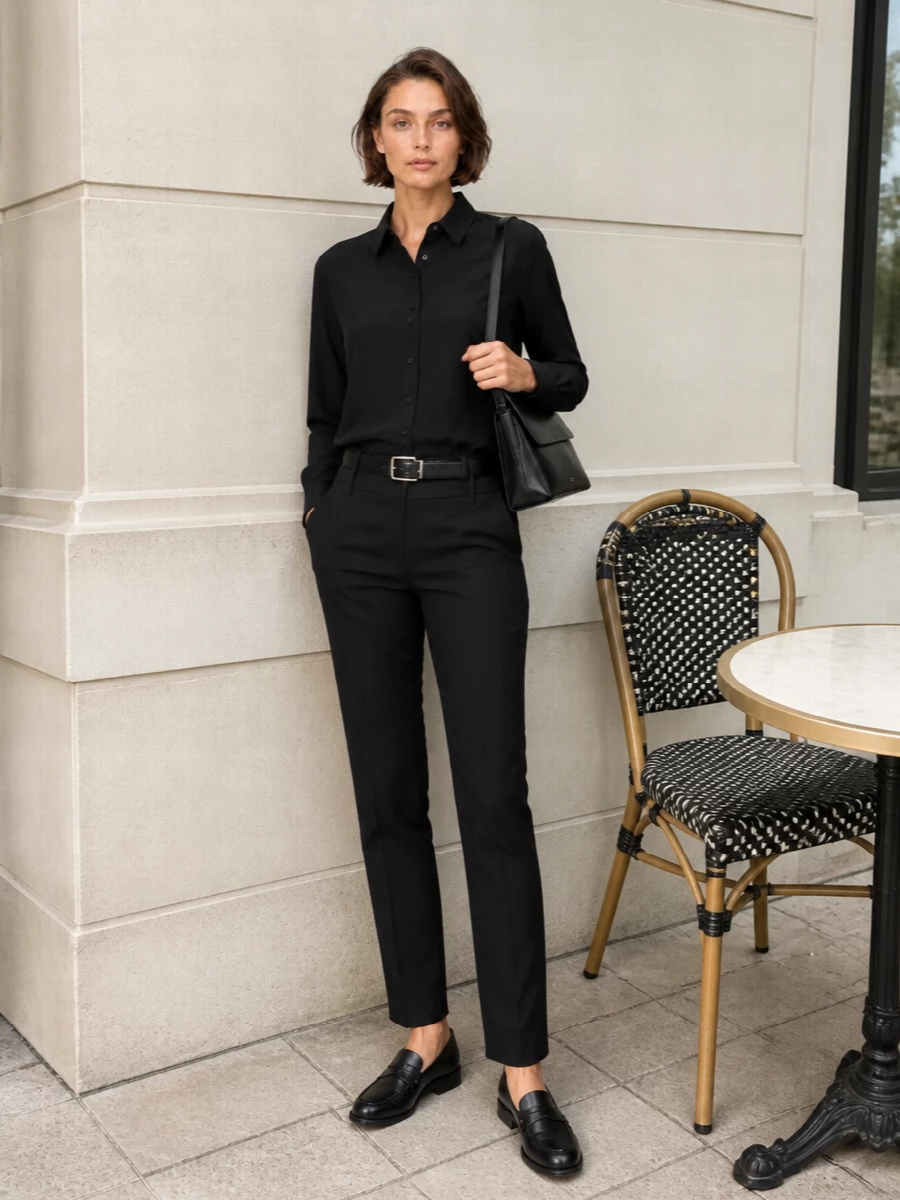 Polo ralph lauren black shirt tailored trousers