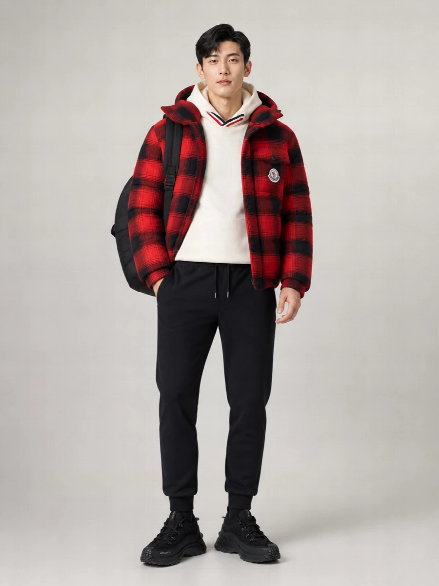 Moncler Down Hooded Puffer Jacket