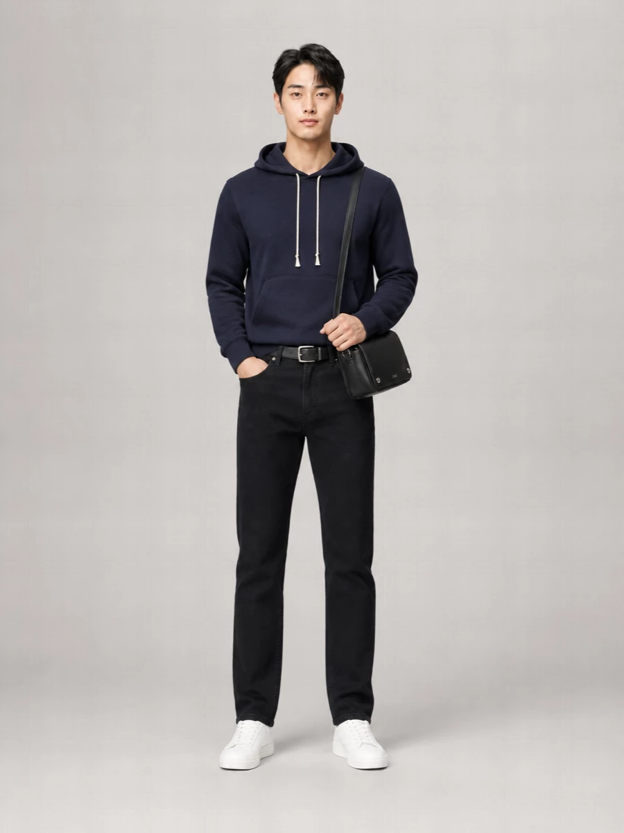 Saint Laurent Organic Cotton Logo-Embroidered Hoodie