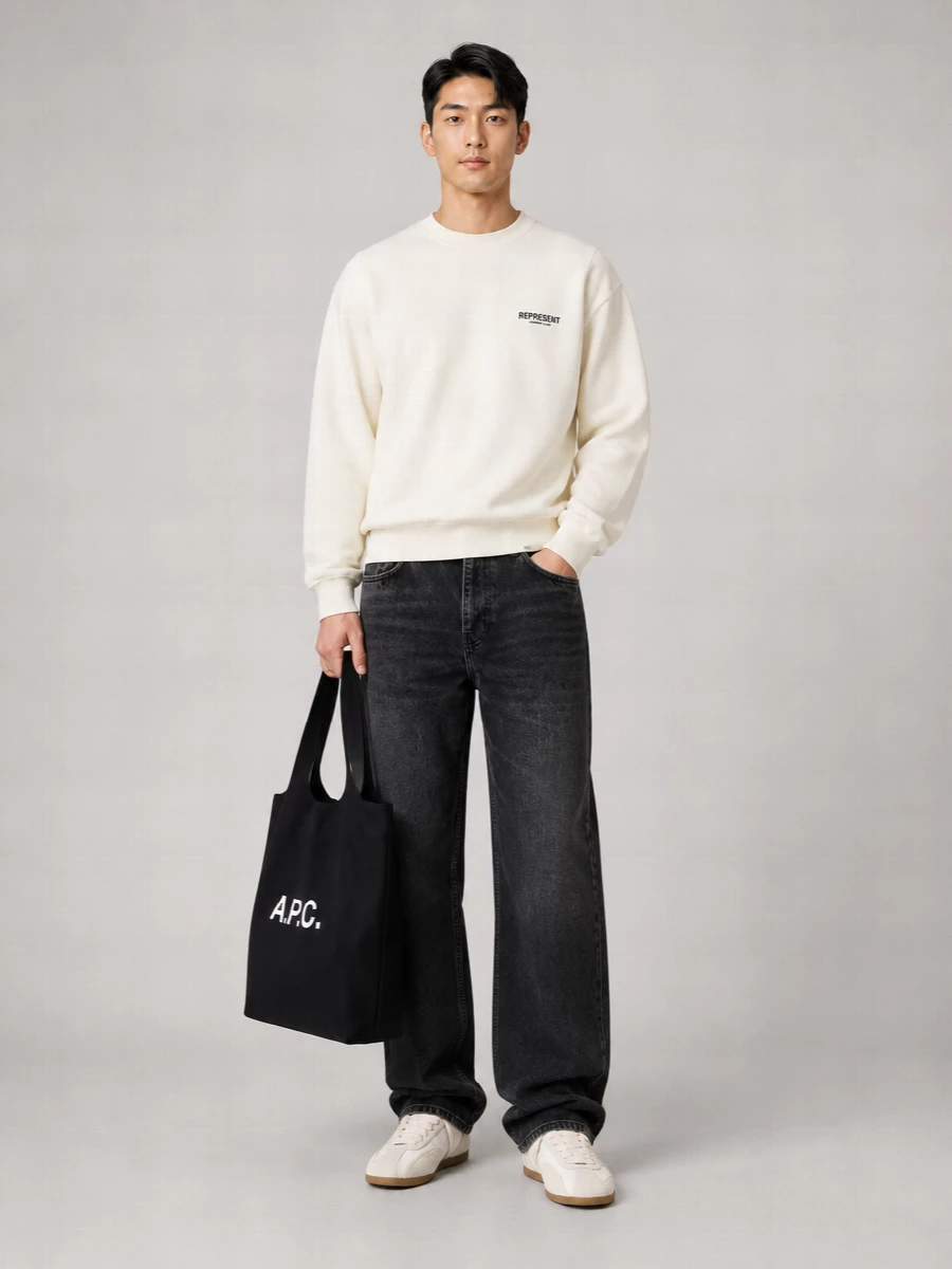 Represent Cotton Crew-Neck Sweatshirt