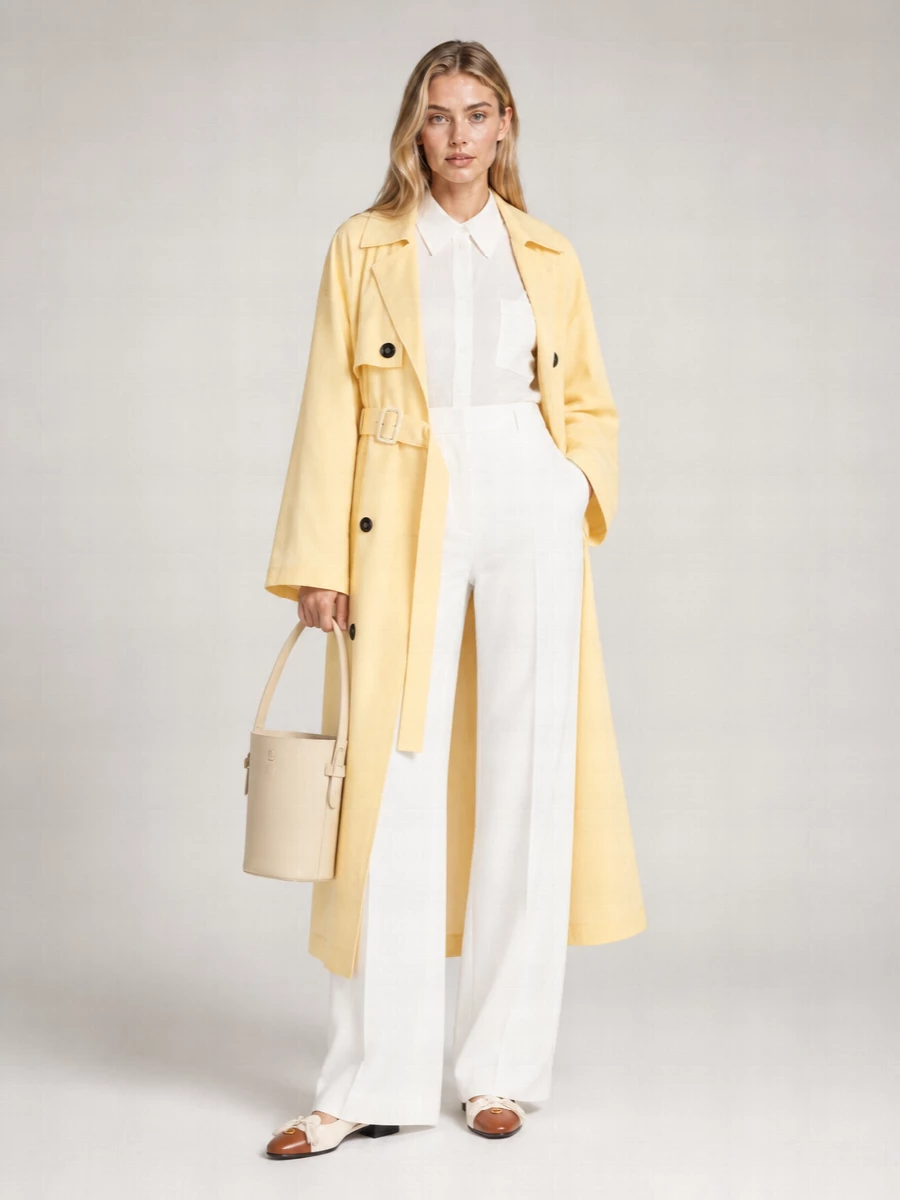 Sportmax Two-Piece Double-Breasted Trench Coat