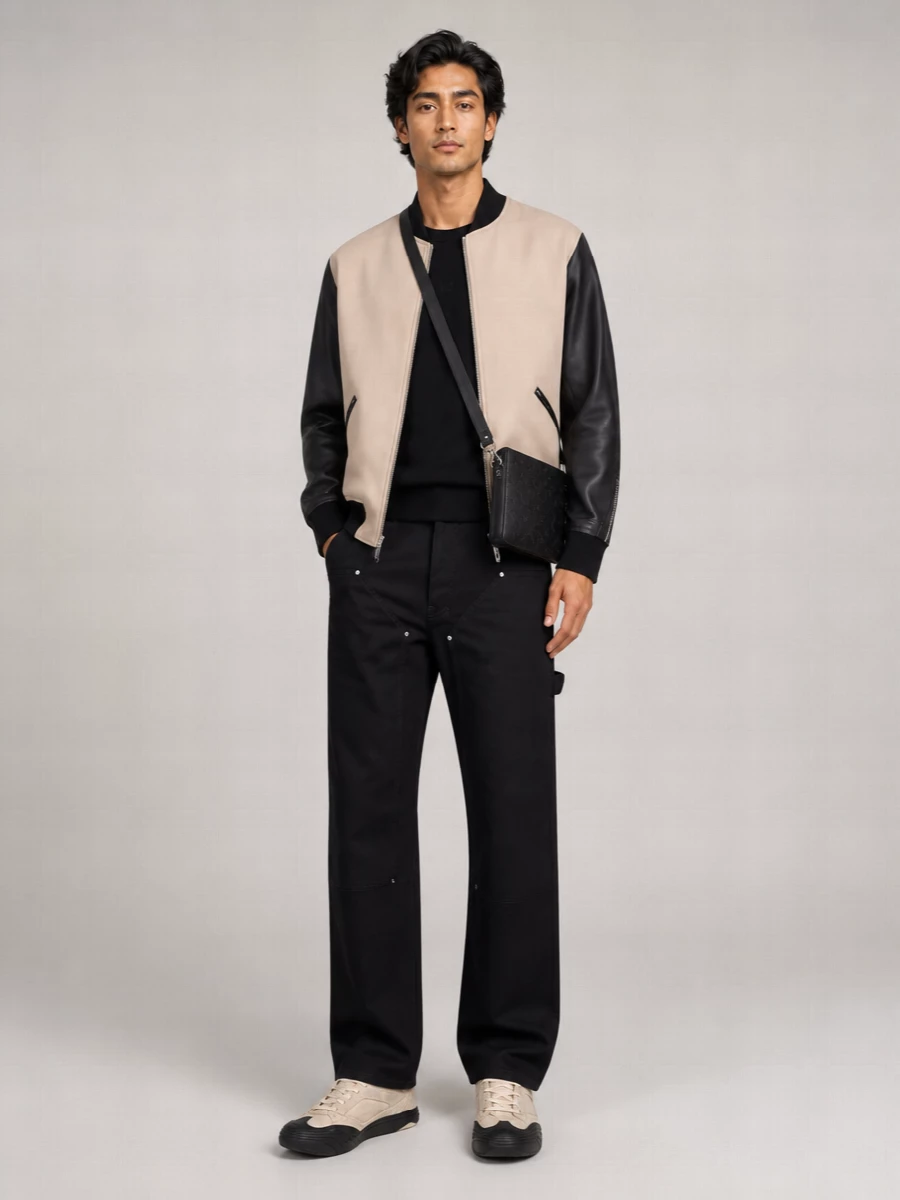 Givenchy Cotton Paneled Bomber Jacket