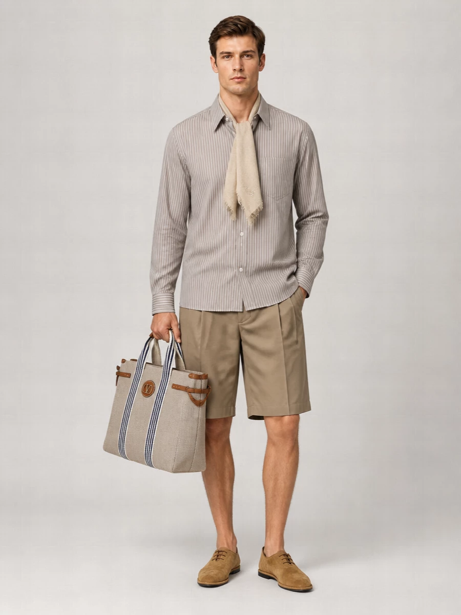 Ami Paris Cotton Wide Long-Sleeve Shirt
