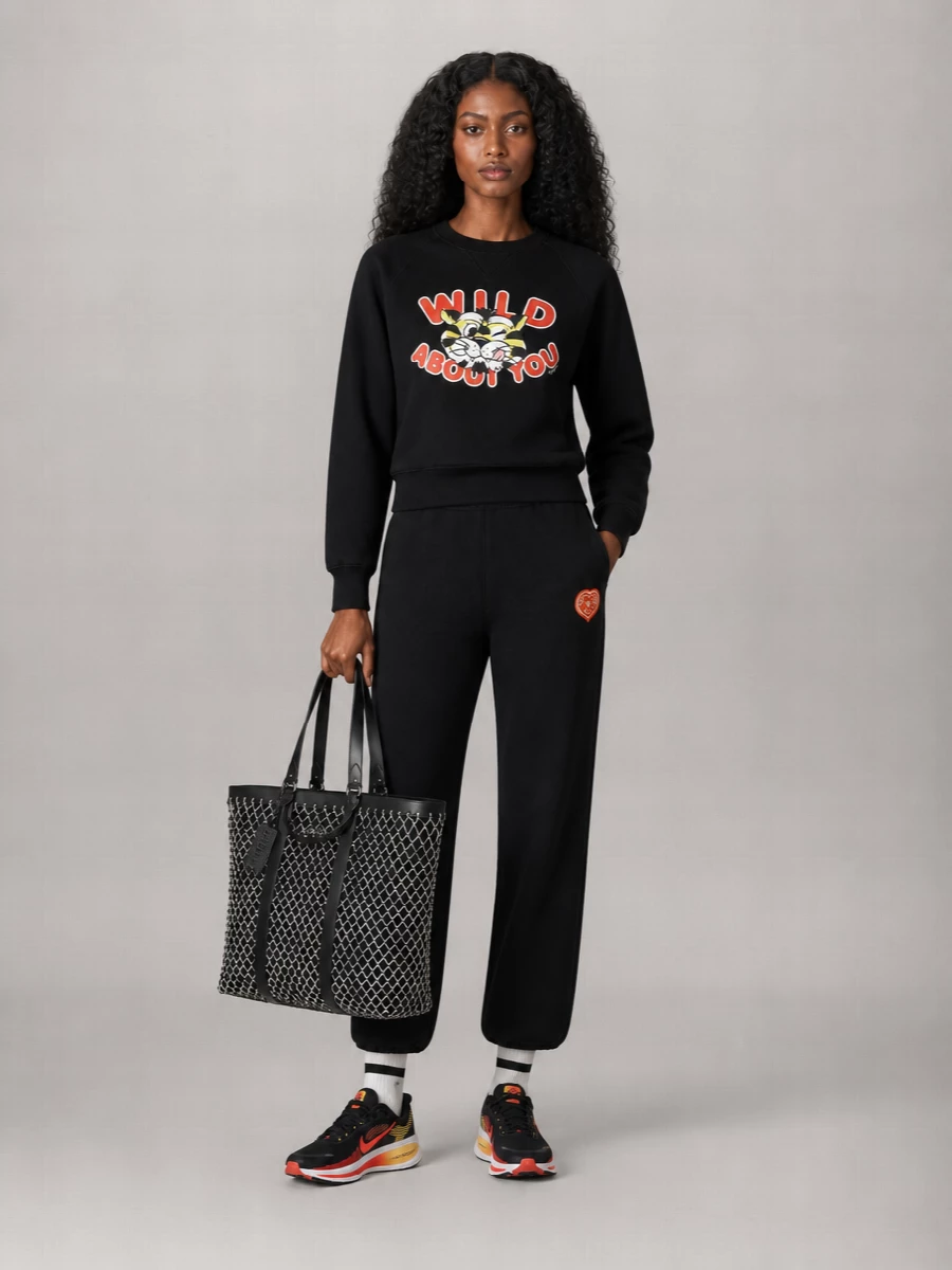 Kenzo Printed Cotton Crewneck Sweatshirt