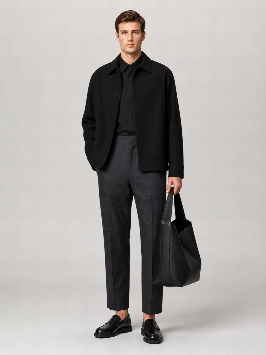 Jil Sander Wool Single Breasted Coat