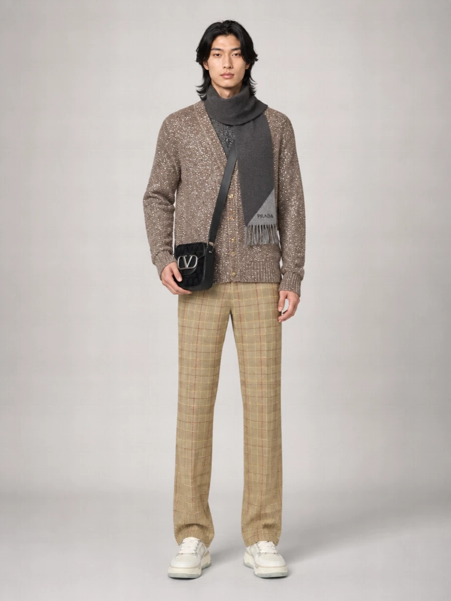 Amiri Crochet Cardigan