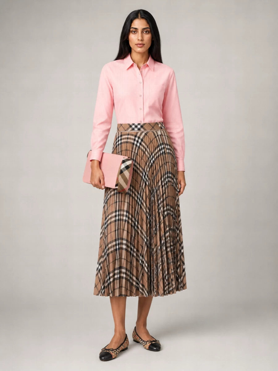 Burberry Embroidered Cotton Shirt