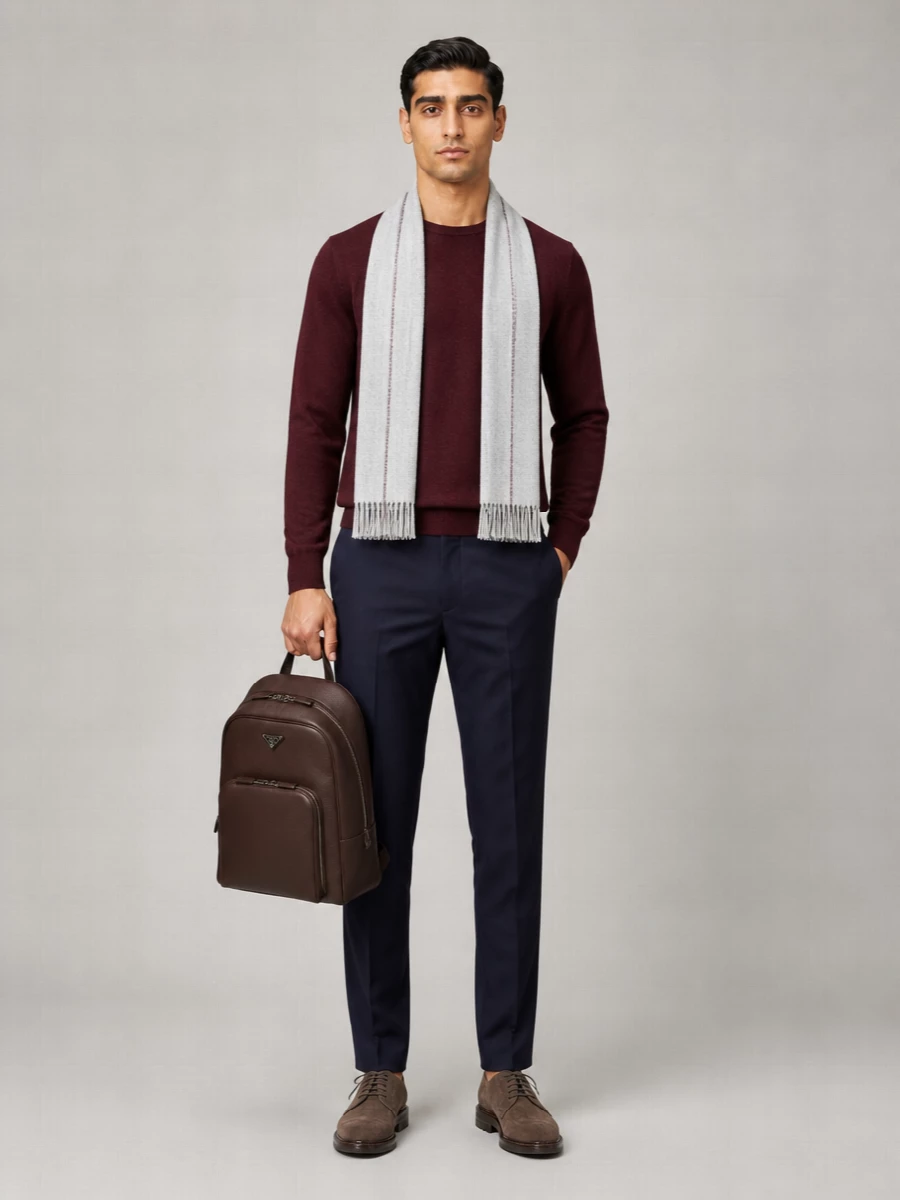 Brunello Cucinelli Cashmere Ribbed Crewneck Sweater