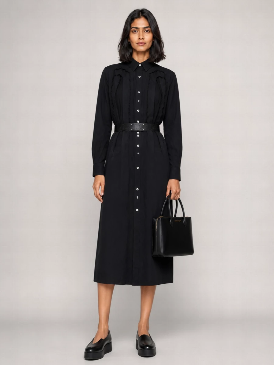 Comme Des Garçons Knee-Length Midi Dress
