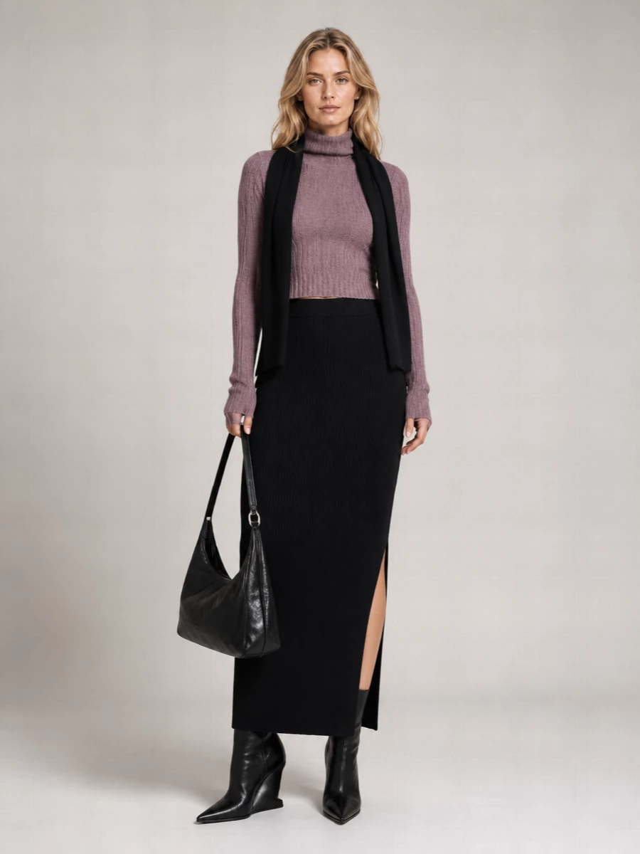 Rick Owens Cashmere Silk Crewneck Sweatshirt