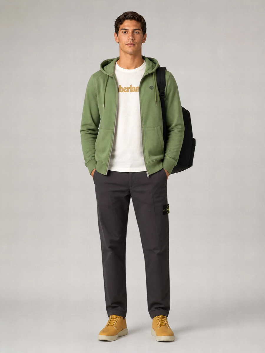 Timberland Cotton Hooded Jacket