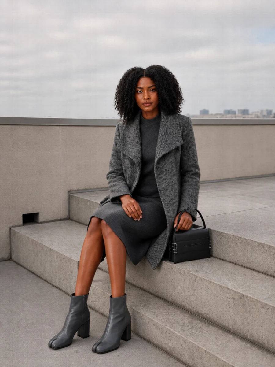 Junya watanabe coat jil sander dress outfit