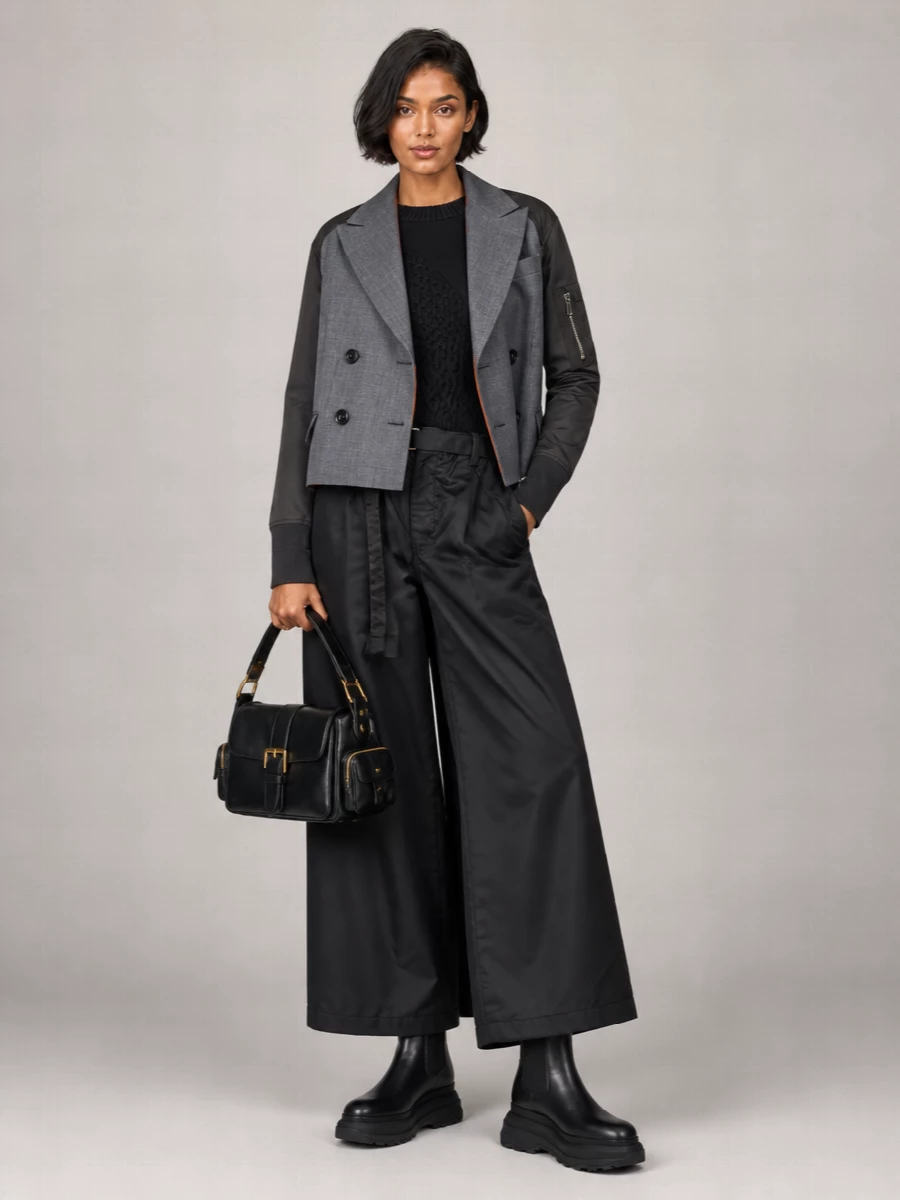 Sacai Double Breasted Coat