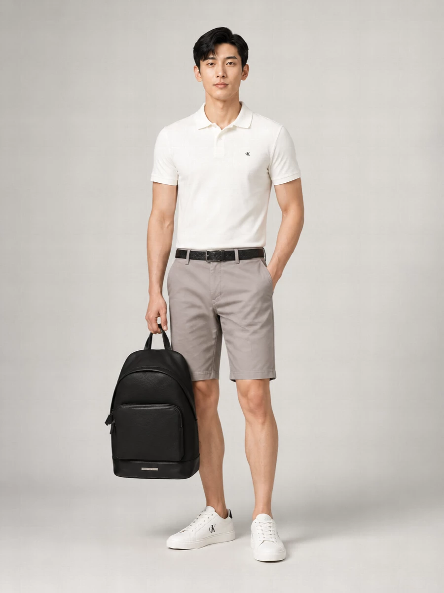 Calvin Klein Bicolor Leather Belt