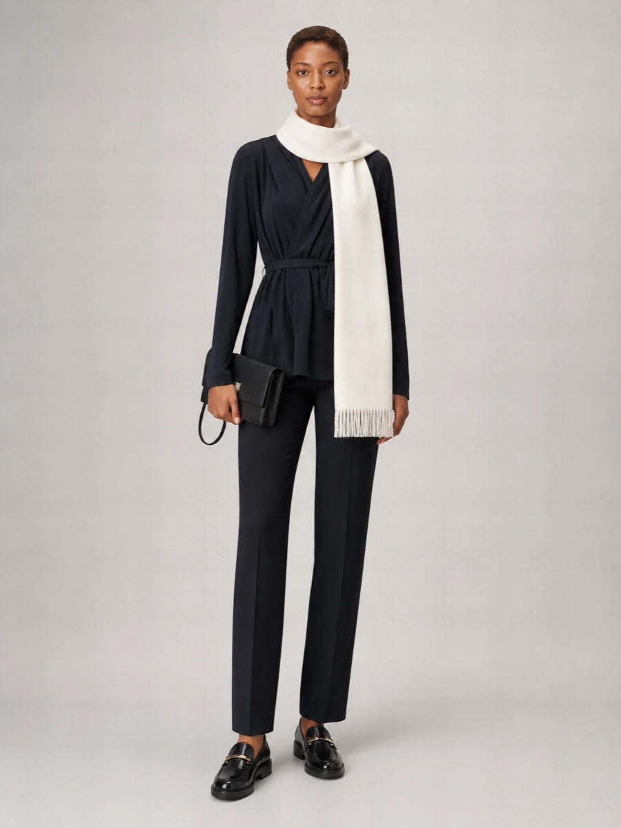 Max Mara Silk Hooded Long-Sleeve Belted Cardigan