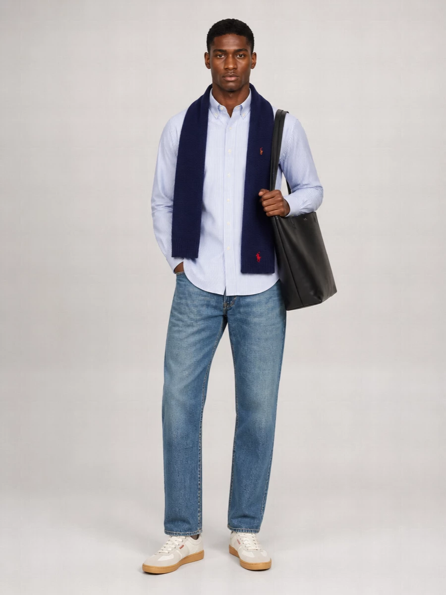 Polo Ralph Lauren Straight Leg Denim Jeans With Faded Wash