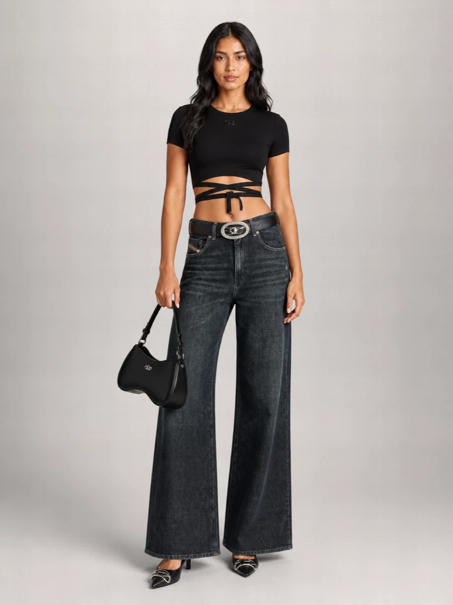 Diesel Denim Wide-Leg Trousers