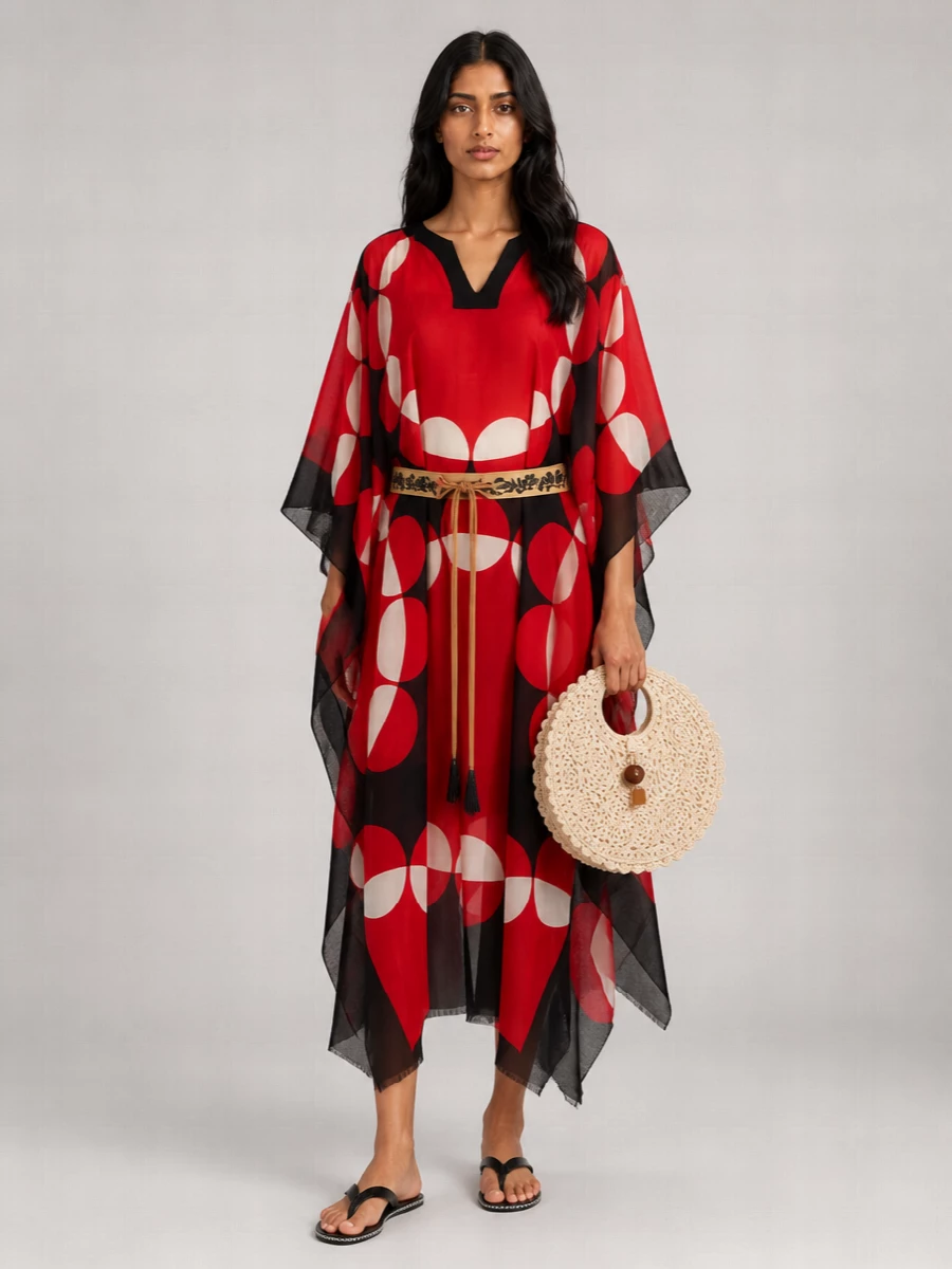 Dries Van Noten Printed Caftan