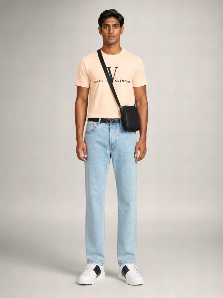 Valentino Garavani Small Fabric Crossbody Bag
