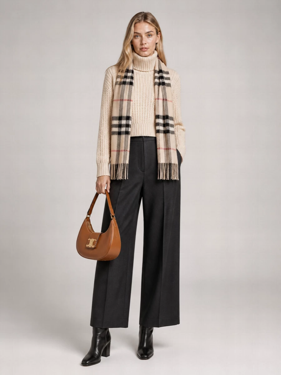 Gucci Cashmere Silk Oversized Turtleneck Jumper