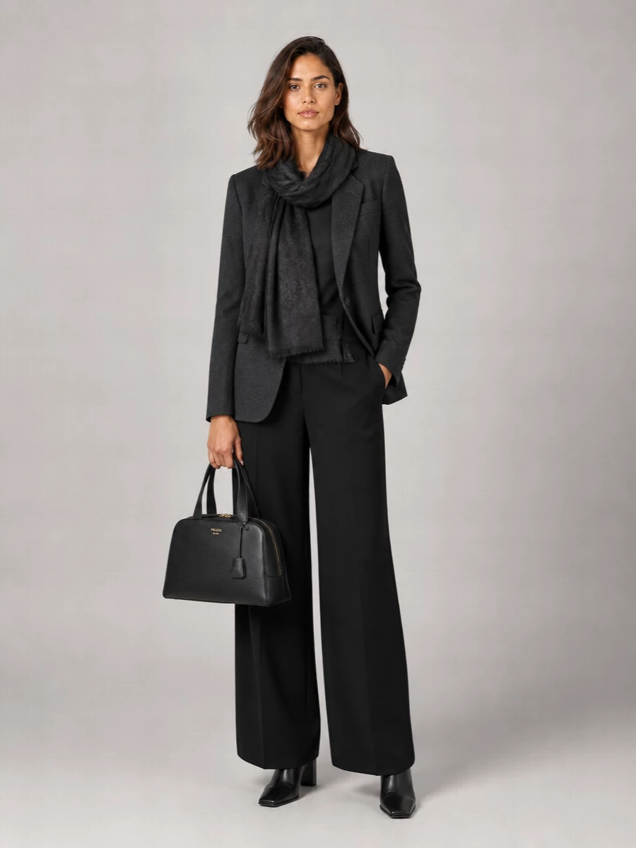 Giorgio Armani Cashmere Wool Single-Breasted Blazer
